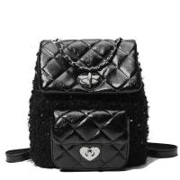 Bolso mujer 2025 nueva dulce hija Xiaoxiangfeng mochila saliendo versátil mochila portátil bolsa de cadena de diamantes - details 2