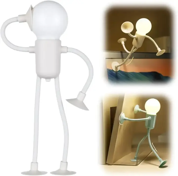 Lámpara de escritorio con batería y botón de luz nocturna deportiva divertida con forma cambiable para dormitorio, baño, pasillo, cocina, decoraciones navideñas - 1