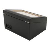 Caja de exhibición enrolladora de reloj de cuero PU, almacenamiento de rotación automática, caja de madera, 4 + 6 - details 13