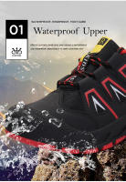 Zapatos deportivos de senderismo de marca para niños y niñas, zapatos de senderismo impermeables antideslizantes para exteriores, zapatillas de escalada de montaña para niños - details 6