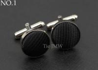 Diseño a cuadros de poliéster a rayas para hombre clásico y moderno, gemelos de marca, accesorios de joyería de alta calidad - details 0