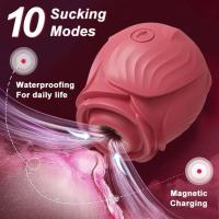 Leten Vibrador-Dildo Rosas Estimulador de Clítoris y Punto G para Parejas Adultas - details 8