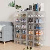 Cajas de Zapatos de Plástico Transparente 12 Cajas de Almacenamiento Apilables para Mujeres/Hombres - details 8