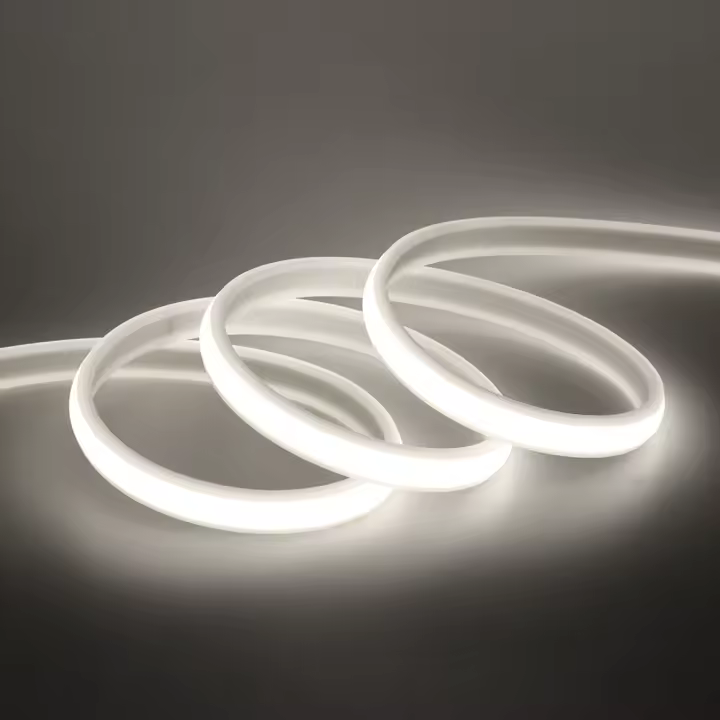 Tira de luces LED COB regulable, cinta de luz de neón, enchufe de la UE, 288 K, 3000K, 4000K, AC220V, CRI RA90, para jardín al aire libre, 6000 LED/M - 1