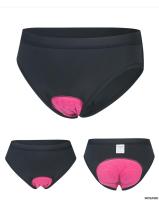 Pantalones cortos de ciclismo para mujer, mallas acolchadas con patrón para bicicleta de montaña, transpirables, ropa interior de compresión - details 1