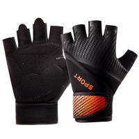 Guantes de entrenamiento para hombre y mujer, guantes de ejercicio para levantamiento de pesas, ciclismo, gimnasio, entrenamiento, transpirables y cómodos, 1 par - details 9