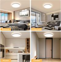 Lámpara LED de Techo ABS IP44 18W, 2050LM, 3000/4000/6500K, Plafón Impermeable para Cocina, Comedor, Iluminación Interior Moderna, 23*23*5 CM - details 14