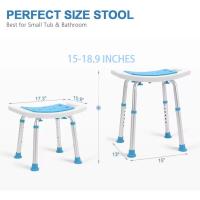 Taburete de Ducha Antideslizante y Regulable en Altura Silla de Ducha para Mayores - details 3