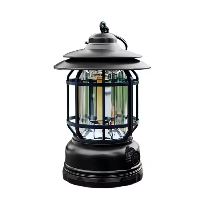 Linterna de caballo Retro recargable, luz LED multifuncional para acampar al aire libre, iluminación de tienda de viaje al aire libre, Luz Portátil - 1