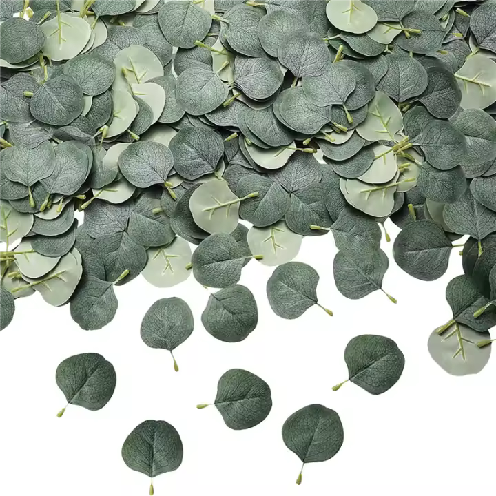 Verde - Hojas de Eucalipto para Decoración del Hogar - 100 Piezas - 1