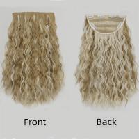 Extensiones de cabello con Clip de 18 pulgadas, permanente de maíz, pelo ondulado corto y rizado, peinado sin costuras, postizos gruesos invisibles - details 3