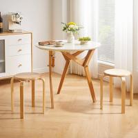 apilable de Madera doblada Antideslizante sólida Taburetes - details 1