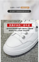 Baotou media zapatillas de mujer de fondo plano exterior desgaste de verano de cuero transpirable y ligero media bandeja zapatos sin tacón zapatos blancos - details 5