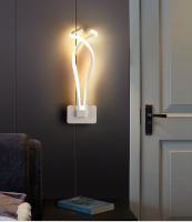 Lámparas LED modernas de pared para interiores, candelabro de pared para decoración de dormitorio, mesita de noche, sala de estar, CA de 90V-260V - details 3