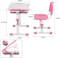 Escritorio para niños con cajón de silla y soporte de lectura, mesa de estudio y silla para niños, rosa, 3-10 años - details 3
