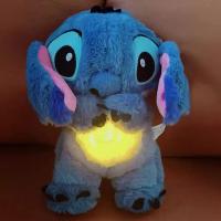 Muñeco De Peluche Kawaii Stitch Con Bolsa De Aire Y Luz Juguetes De Compañía Para Bebés Soothing MusicalBreathing Toys - details 0