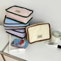 Bolsa de cosméticos portátil de Color contrastante, billetera con cremallera, monedero de Color sólido, bolsa de almacenamiento de pañuelos sanitarios suave y ligera - details 40