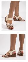 Sandalias de tacón alto con plataforma y suela gruesa, moda 2025, sandalias de playa bohemias con plataforma para mujer - details 1