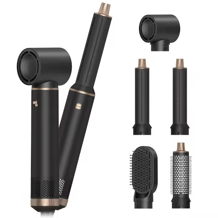 Cepillo de Aire Caliente 5 en 1, Secador de Pelo, voluminizador de Alisar, modelo Multifuncional para Todo Tipo de Cabello - 1