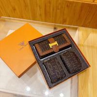 Embalaje de lujo ligero de gama alta de la caja de regalo de las mujeres de la cartera del portatarjetas portátil 3 en 1 de la moda - details 0