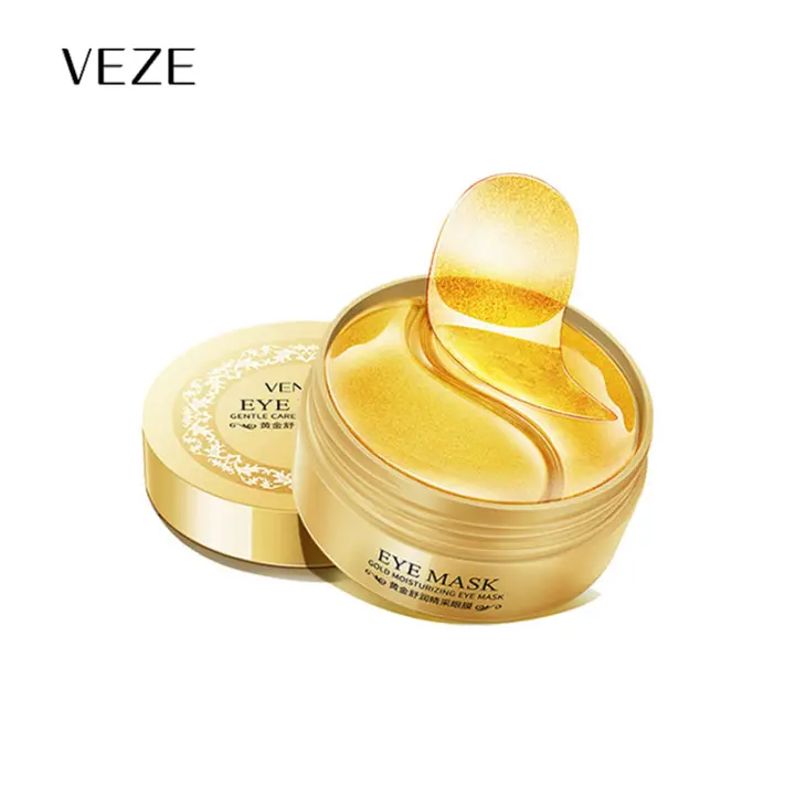 Mascarillas de Ojos de Colágeno Cristal Dorado 60pcs Hidratantes, Reafirmantes, Anti-Ojeras - 1