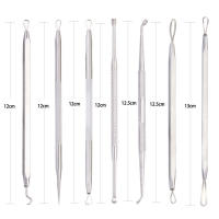 Acero inoxidable acné aguja set anti-acné clip de aguja de la belleza herramientas 7 PCS set - details 1