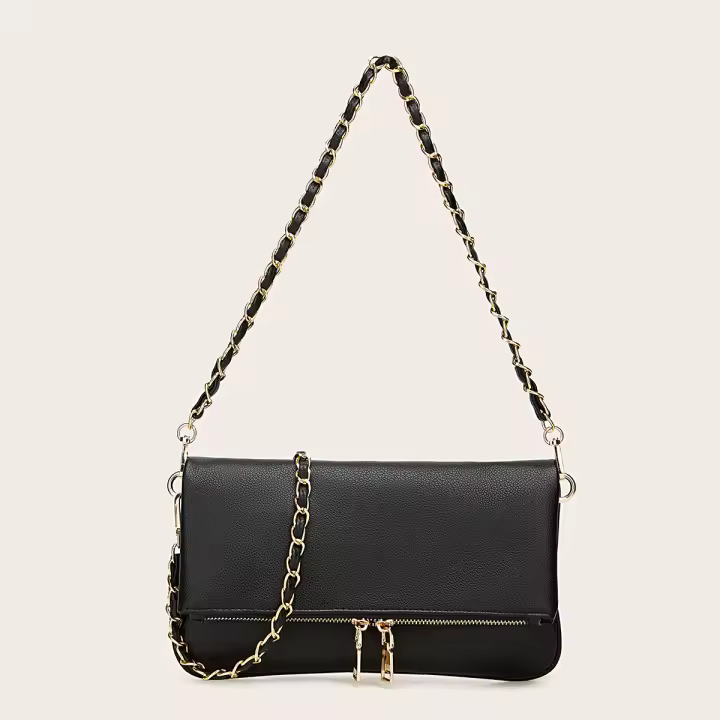 Bolso bandolera cuadrado pequeño con cadena y bordado estilo chino de diseño de nicho nuevo para mujer 2025 - 1