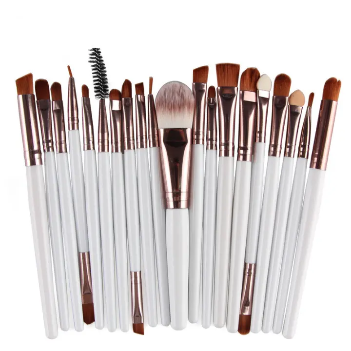 Juego de brochas de maquillaje profesional para mujer, juego de alta calidad, belleza, 20 unidades - 1