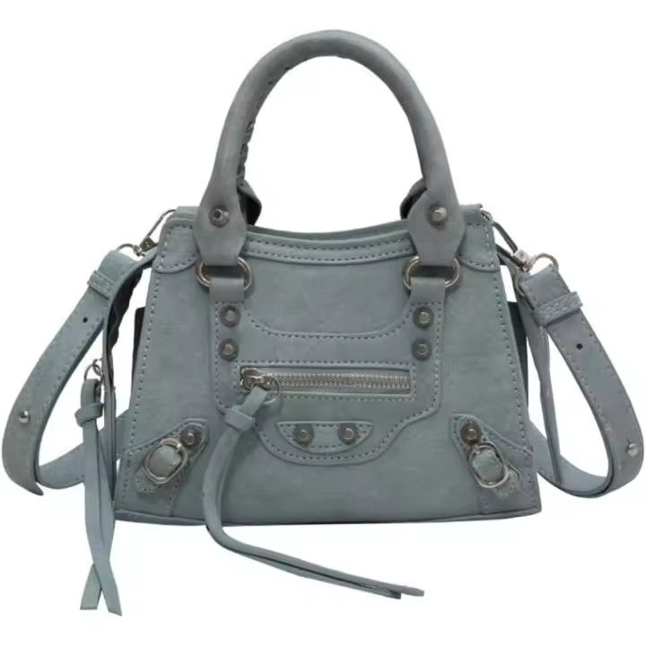 Bolsos cruzados de piel vegana de moda para mujer, pequeños bolsos de hombro con remaches Y2K - 1