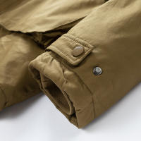 Chaqueta Parka de Vellón Cálido y Emparedada para Invierno Moda Casual con Cuello de Piel para Hombres - details 14