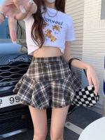 Minifalda escalonada Y2K de cintura alta con volantes y tartán, falda a cuadros, traje estético para mujer - details 11