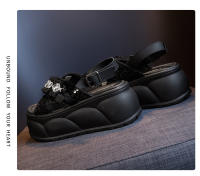 Sandalias Casuales de Moda para Mujer Nuevos Zapatos de Playa con Suela Gruesa y Cruzada con Estilo - details 25