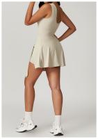 ALO yoga bádminton vestido sin mangas mujer anti-go off legging una pieza vestido de tenis al aire libre ropa deportiva falda corta - details 5