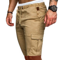 Pantalones Cortos de Trabajo para Hombres Pantalones Amplios de Cinco Cuartos con Múltiples Bolsillos Estilo Casual con Tie-Dye - details 7