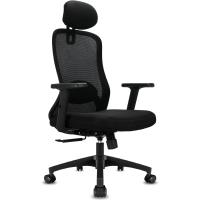 Escritorio, Silla Ergonómica con Reposacabezas, Reposabrazos, Función 90 ° -130 °   Respaldo Bloqueable, Ajuste de Altura, Silla Oficina Capacidad de Peso 150KG - details 0
