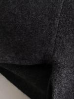 Abrigo de Punto Asimétrico de Manga Larga para Mujer Invernal 2024 Moda Callejera Casual - details 7
