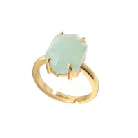 Anillo hexagonal facetado de cristal natural para mujer, regalo de cumpleaños, regalo de Navidad - details 3