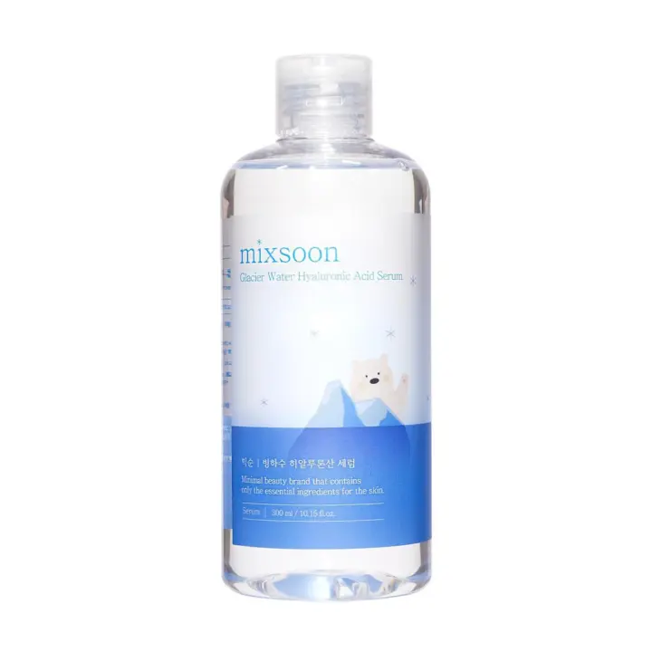 Mixsoon Glacier Water Ácido Hialurónico Potenciador de Hidratación No Graso, Facial Reafirmante para Radiante, Dewy - Suero Coreano para Vidrio - 1
