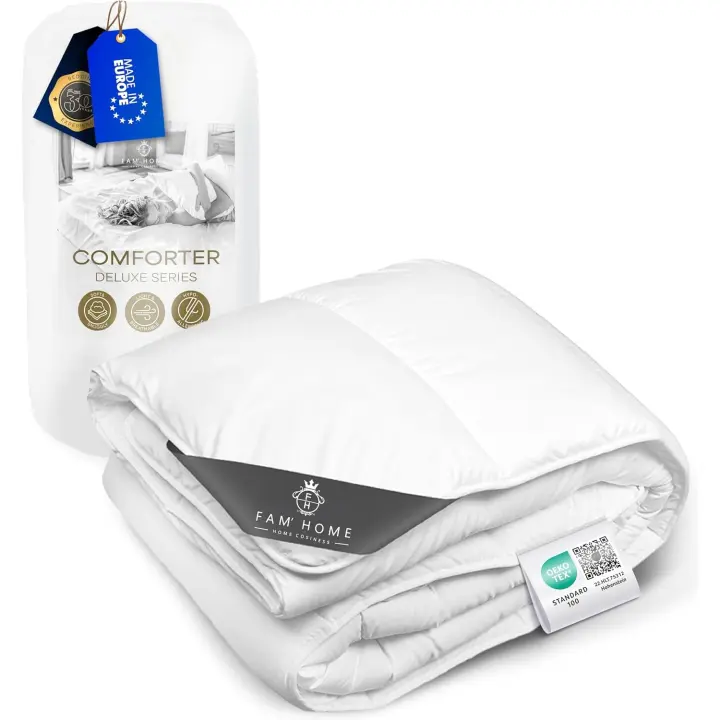 Relleno Nordico 140x200 cm Microfibra, Cama 80/90 I Edredon Nordico Cama Hipoalergénico Lavable para el Otoño Blanco - 1