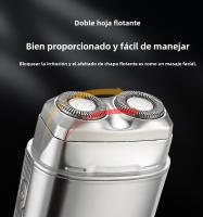 Nueva Maquinilla De Afeitar Eléctrica Hombres Recargable Mini Coche Compacto Portátil De Viaje Lavable - details 5