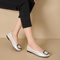Zapatos de Cuero de Vaca Delgados Pisa Casual de Medio Pliegue Brilla con Diamantes de Imitación - details 9