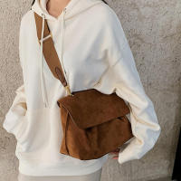 Bolso de hombro de diseñador para mujer, bolso de gran capacidad en piel sintética, estilo informal con correa cruzada, bolsos de mensajero - details 5