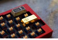 Capuchones para teclas premium de aleación de zinc dorado de alta calidad, capuchones artesanales personalizados de metal y aluminio, capuchones para teclado mecánico con perfil Cherry MX ergonómico, accesorios gaming compatibles con switches Cherry. - details 4