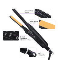 Plancha y rizador de pelo 2 en 1, Mini plancha plana, herramientas de estilismo, rizador de pelo de cerámica, rizador corrugado - details 2