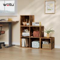 Estanteria Libreria con 6 Compartimentos, Estanteria de Almacenamiento de Madera, para Salon, Estudio y Oficina, Roble Claro, 90x30x90 cm - details 19