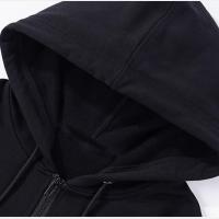 Sudadera De Capucha Con Cremallera Para Hombre Color Sólido Estilo Clásico Abrigo Casual De Temporada Otoño-caso - details 6
