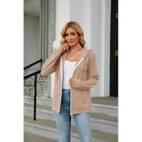 Sudadera con capucha y cremallera cerrada para mujer - details 9