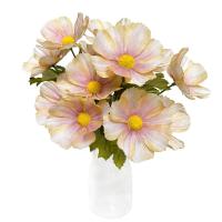 Flores de Margarita artificiales de 6 cabezas, pétalos de seda Multicolor, crisantemo de imitación, accesorios para fotos, flor de Galsang de simulación - details 23