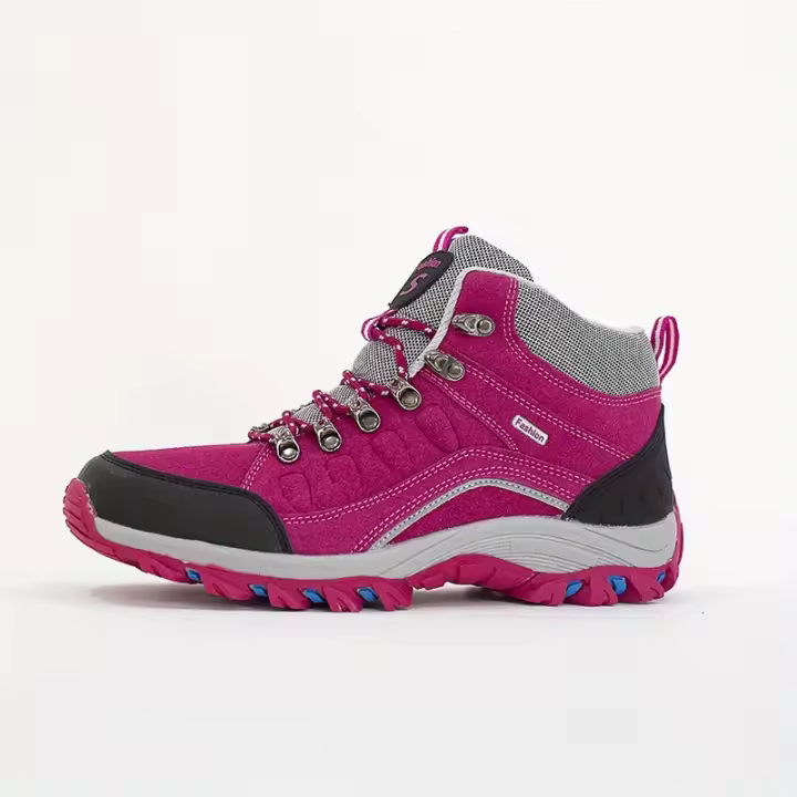 Women's Outdoor Hiking Boots Comfortable Round Toe Lace Up Shoes Women's Anti-skid Fashion Boots - 1