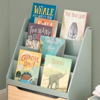Librería Infantil 4 Estantes para Almacenamiento de Juguetes Cajón Verde de 62 x 30 x 80cm - details 4